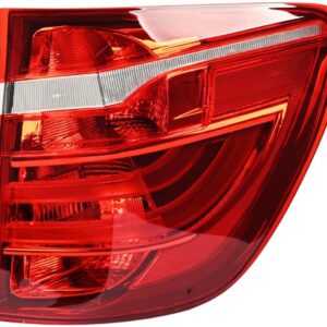 Rear Right Passenger Side Outer Tail Light Assembly Compatible with BMW X3 2011 2012 2013 2014 2015 2016 2017 Rear Brake Taillight Lamp Replaces