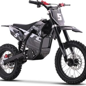 MotoTec 60v 2000w Pro Electric Dirt Bike Lithium Grey